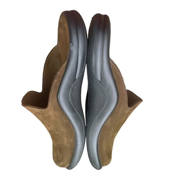 HAMMACHER SCHLEMMER Brown Leather Slide Mule Slippers main image 7